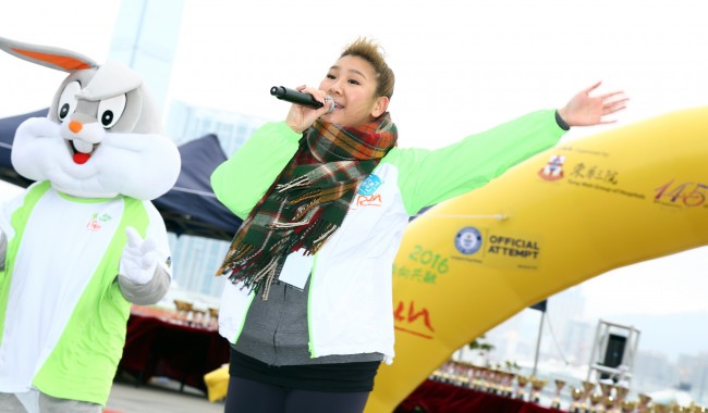 TWGHs “Social Inclusion Ambassador” Ms. Joyce CHENG performed at the Event.