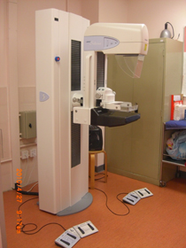 婦女健康普查部的數碼乳腺Ｘ光造影機。