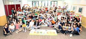 超過一百位家長及學童參與「學•藝」夏令營2011。