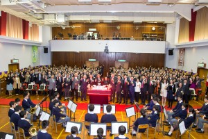 東華三院呂潤財紀念中學於上周五（三月二十七日）舉行二十周年校慶儀式。