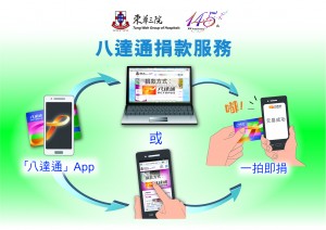 圖一：八達通網上捐款服務使用說明，詳情可參閱: www.octopus.com.hk/online-payment。