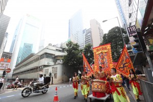 Man Mo Procession paraded through Central