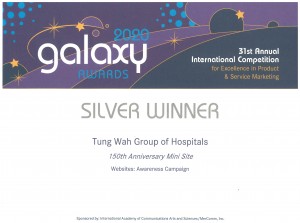 Silver Award for “Websites: Awareness Campaign” 