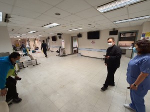 圖三及四︰廣華醫院中醫普通科門診部已騰出空間，支援該醫院設立額外病人等候區，減低病人在室外等候或就診情況。