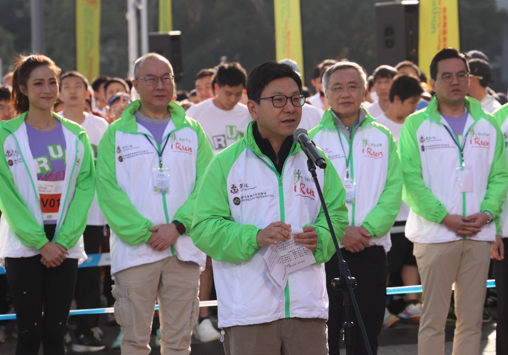 圖三︰香港特別行政區政府勞工及福利局局長孫玉菡太平紳士致辭。