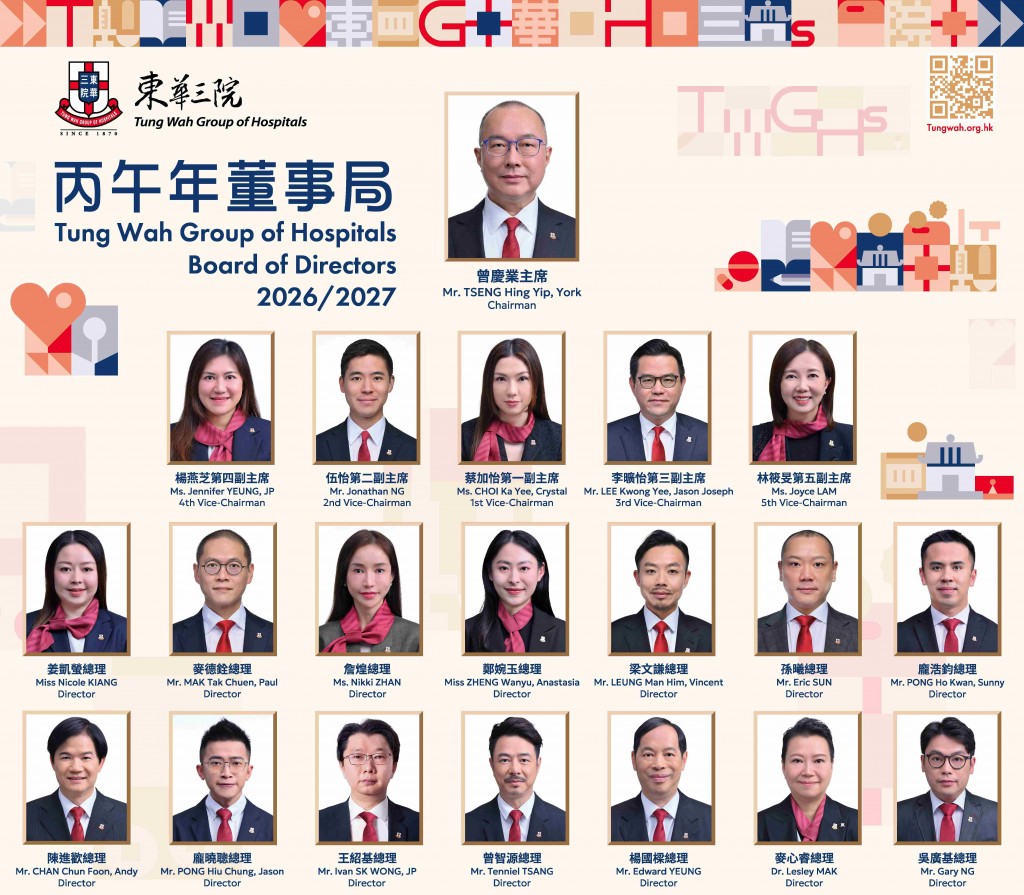 圖五：東華三院丙午年董事局成員。