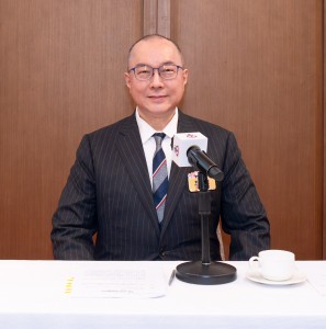 圖一：東華三院主席曾慶業先生於會上致詞。