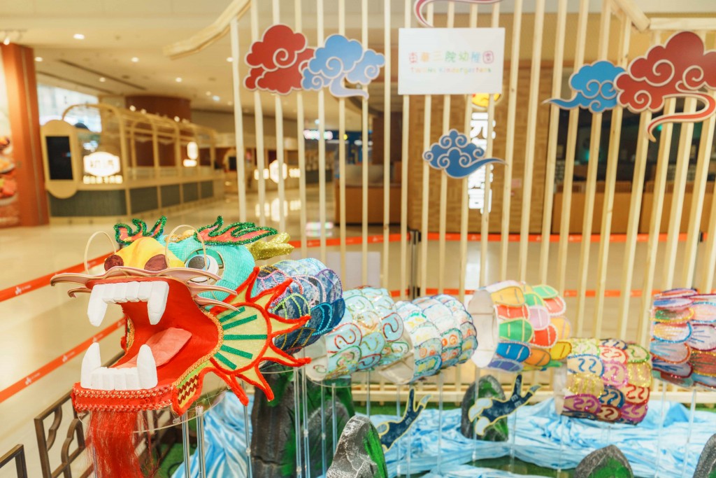 圖四至圖六為東華三院屬下幼稚園不同展區的作品。
